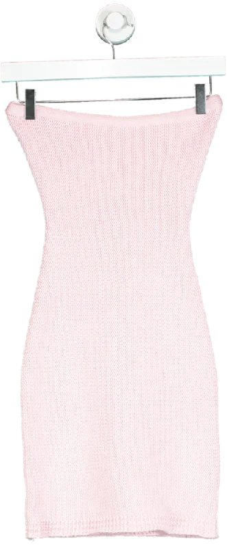 White Fox Pink Knitted Dress XXS