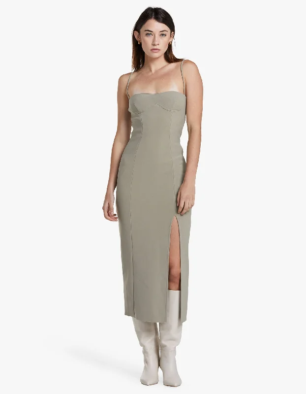 Marisol Midi Dress - Silver Sage