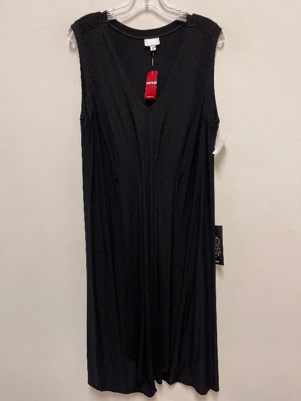 Dress Casual Maxi By Avenue In Black, Size: 2x