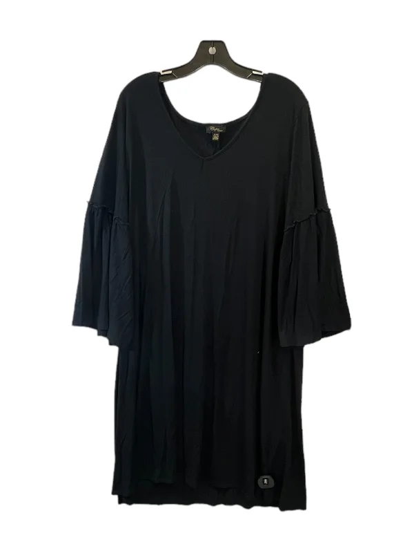 Dress Casual Midi By Cupio In Black, Size: 1x