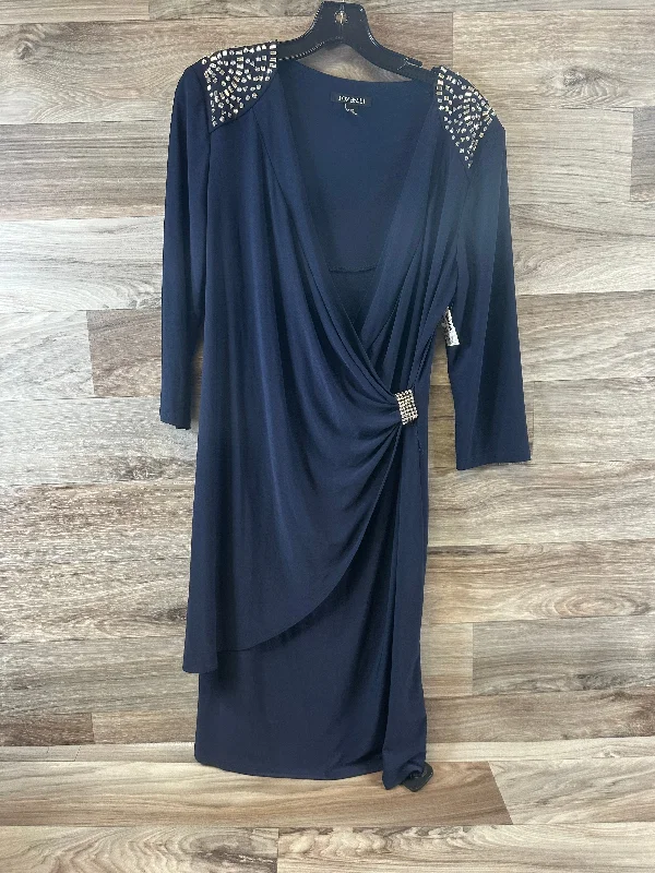 Dress Casual Midi By Roz And Ali In Navy, Size: Xl