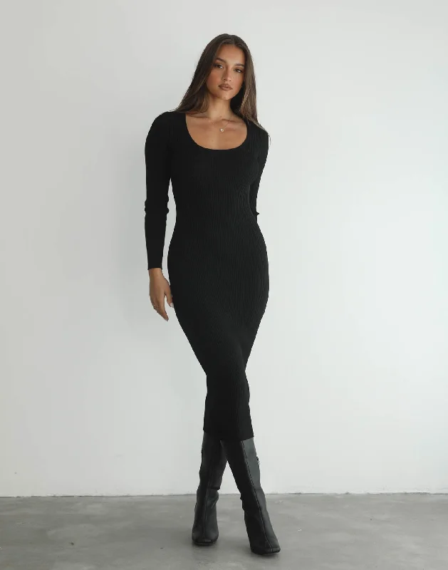 Pavel Maxi Dress (Black)