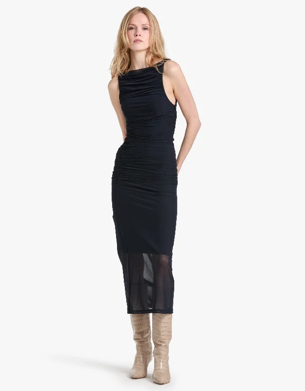 Saria Midi Dress - Midnight