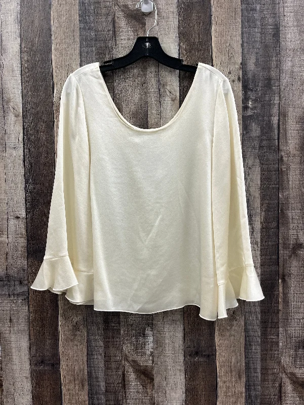 Blouse Long Sleeve By Elizabeth And James In Cream, Size: S