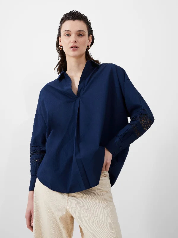 Rhodes Embroidered Long Sleeve Popover Shirt