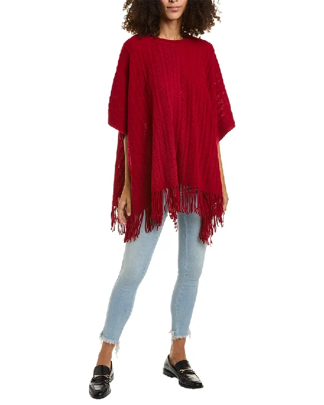 Alashan Riley Cable Wool Poncho