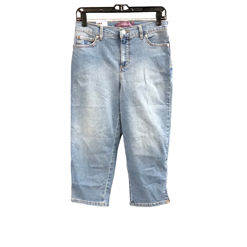 Jeans Cropped By Gloria Vanderbilt In Blue Denim, Size: 4