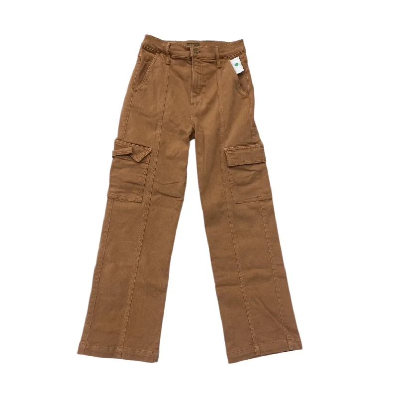 Jeans Straight By Mother Jeans In Brown, Size: 0