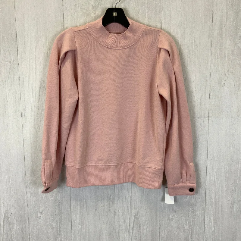 Top Long Sleeve By Free Assembly In Pink, Size: Xs