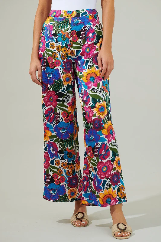 Santa Elena Floral Wide Leg Pants