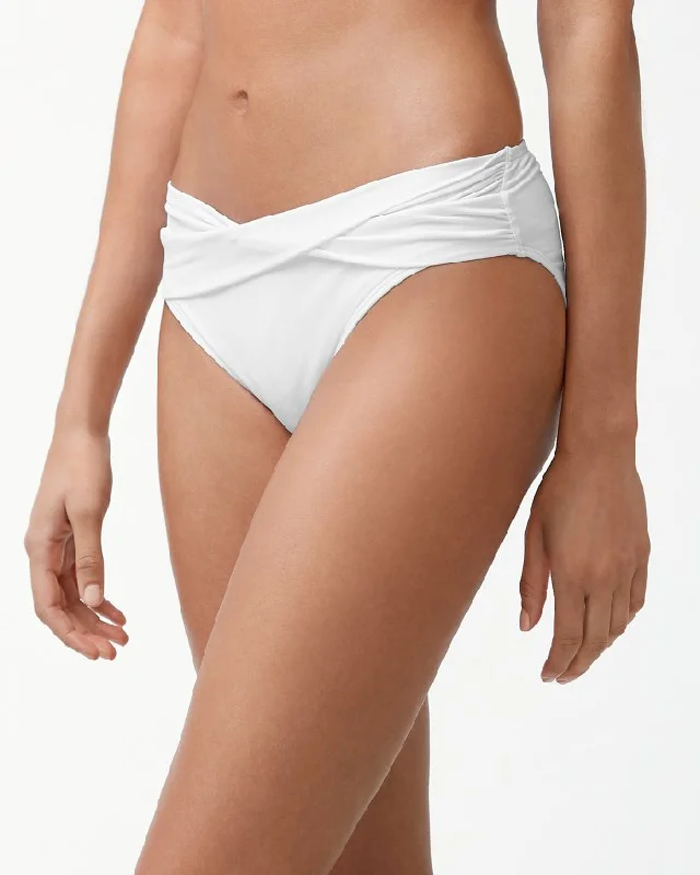 Tommy Bahama Pearl High Waist Twist Bottom - White