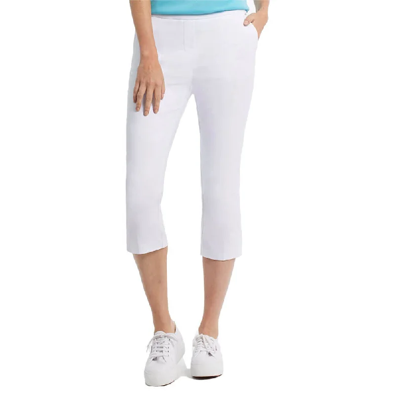 Tribal Flatten It Pull On Capri Pant - White*