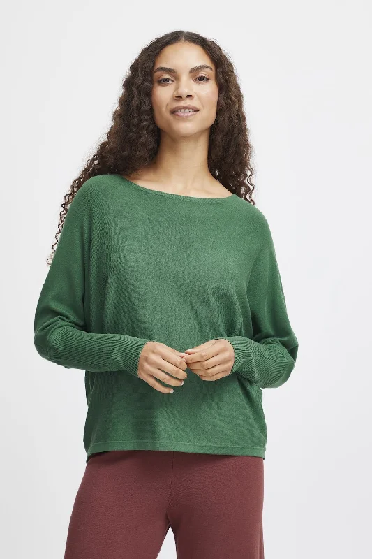 BY MORLA BATWING KNIT GREEN