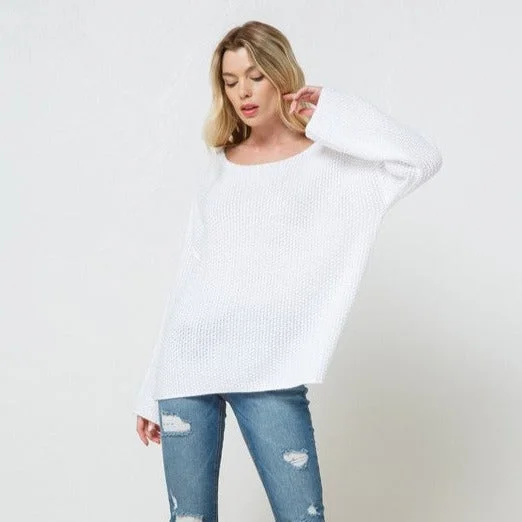 Knitted Sweater (White)